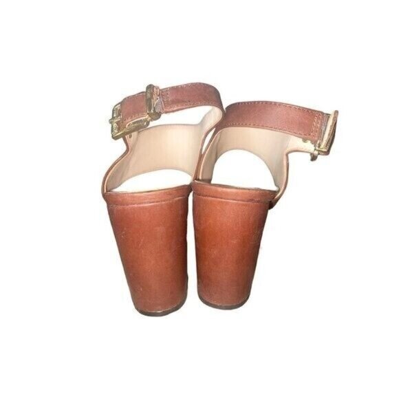 Vince Camuto Warma Snakeskin & Leather Size 5.5 Ankle Strap Block Heeled Sandal - Picture 8 of 11